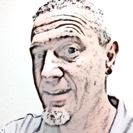 stylized picture of person from shoulders up